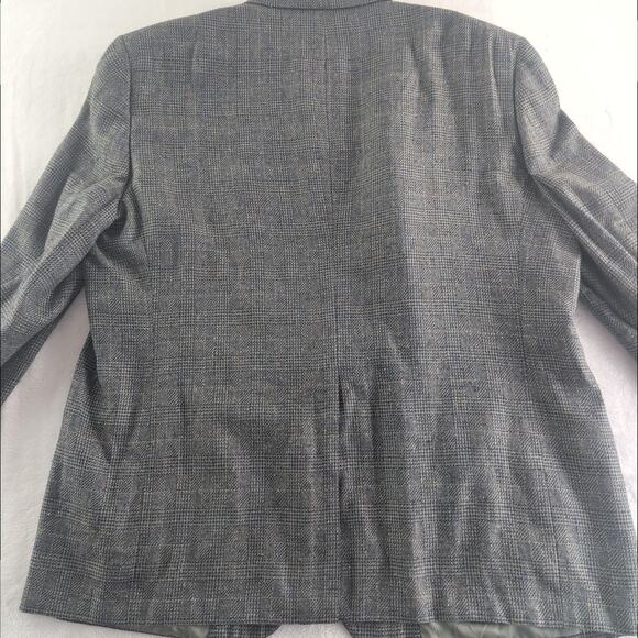 Vintage Hart Schaffner Marx 100% Silk SingleBreasted Tweed Suit Jacket Men's 50R - Picture 11 of 11
